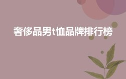 奢侈品男t恤品牌排行榜？比较上档次的男装品牌